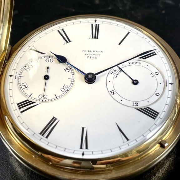 English gold precision watch with 36h power reserve Circa 1910 English gold precision watch with 36h power reserve Circa 1910