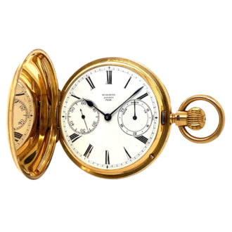English gold precision watch with 36h power reserve Circa 1910