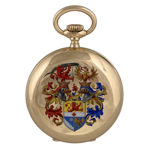 Austrian 14K gold and enamel pocket watch Circa 1910