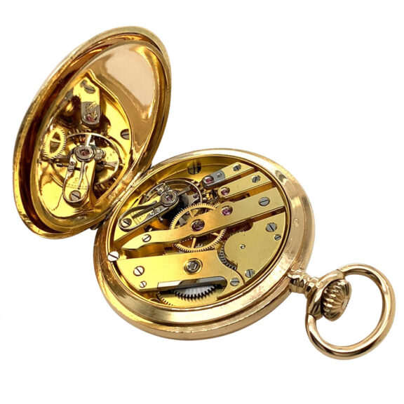 Austrian 14K gold and enamel pocket watch Circa 1910 Austrian 14K gold and enamel pocket watch Circa 1910
