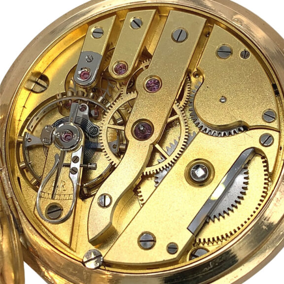 Austrian 14K gold and enamel pocket watch Circa 1910 Austrian 14K gold and enamel pocket watch Circa 1910