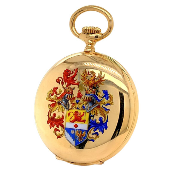 Austrian 14K gold and enamel pocket watch Circa 1910 Austrian 14K gold and enamel pocket watch Circa 1910