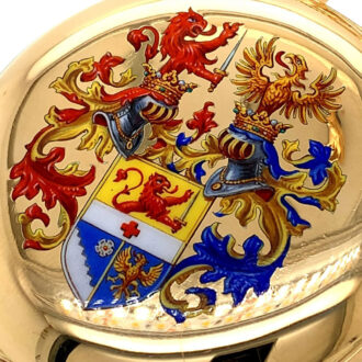 Austrian 14K gold and enamel pocket watch Circa 1910