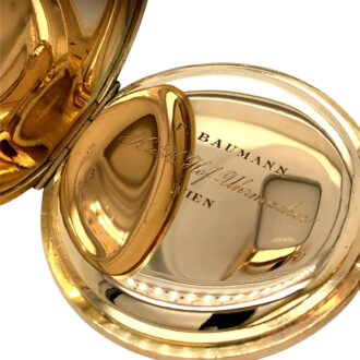 Austrian 14K gold and enamel pocket watch Circa 1910