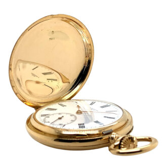 Austrian 14K gold and enamel pocket watch Circa 1910