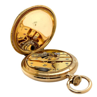 Austrian 14K gold and enamel pocket watch Circa 1910