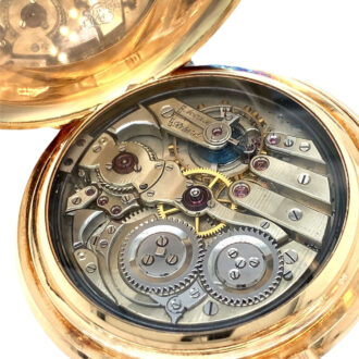 Swiss 14K gold repeating Jacquemarts automaton Circa 1900 Swiss 14K gold repeating Jacquemarts automaton Circa 1900