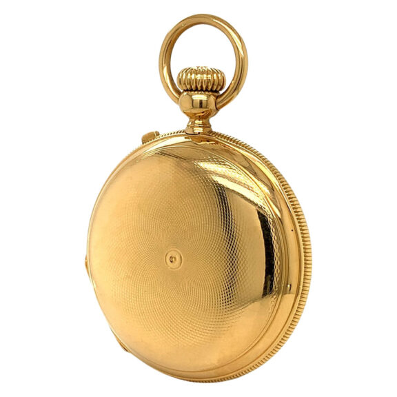 Swiss 18K gold hunting cased precision watch Circa 1870 Swiss 18K gold hunting cased precision watch Circa 1870