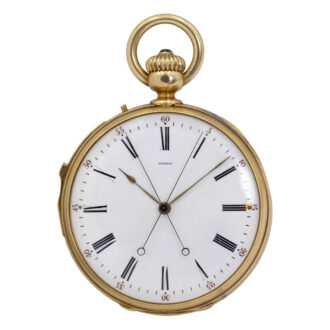 Impressive French gold repeating chronograph Circa 1863