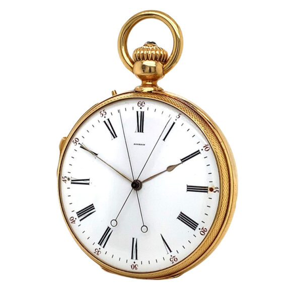 Impressive French gold repeating chronograph Circa 1863 Impressive French gold repeating chronograph Circa 1863