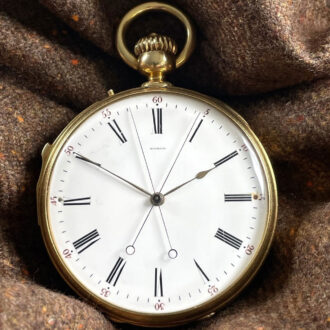 Impressive French gold repeating chronograph Circa 1863