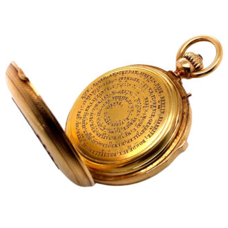 Impressive French gold repeating chronograph Circa 1863
