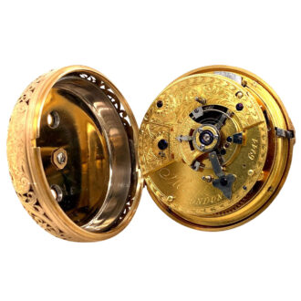 English gold museum quality pair cased duplex Circa 1806