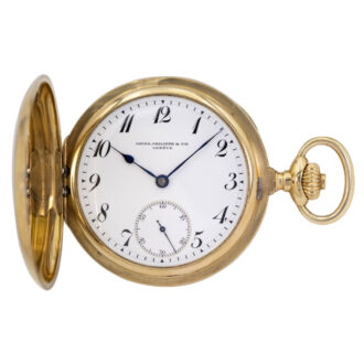 Swiss 18K gold hunting cased precision watch Circa 1907