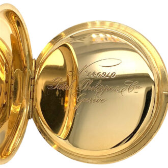 Swiss 18K gold hunting cased precision watch Circa 1907