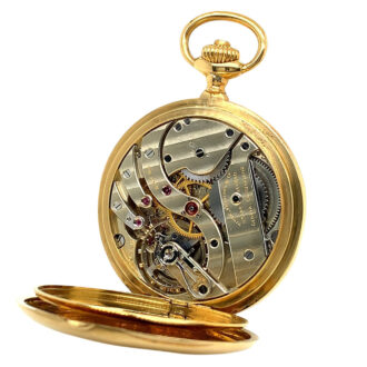 Swiss 18K gold hunting cased precision watch Circa 1907