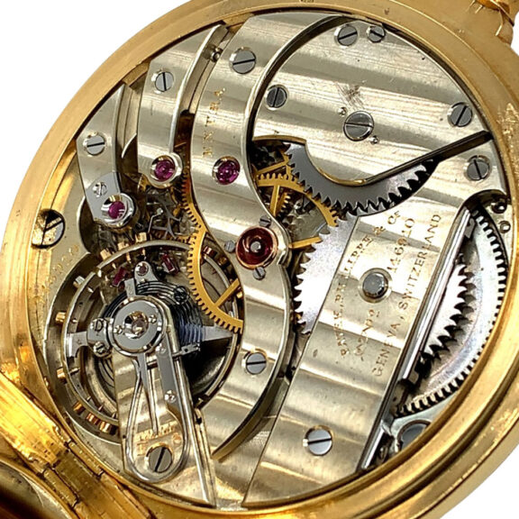 Swiss 18K gold hunting cased precision watch Circa 1907 Swiss 18K gold hunting cased precision watch Circa 1907