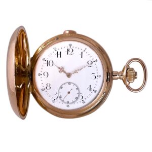 Swiss 14K rose gold lever grande sonnerie repeater Circa 1905