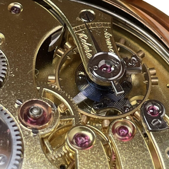 Swiss 14K rose gold lever grande sonnerie repeater Circa 1905 Swiss 14K rose gold lever grande sonnerie repeater Circa 1905