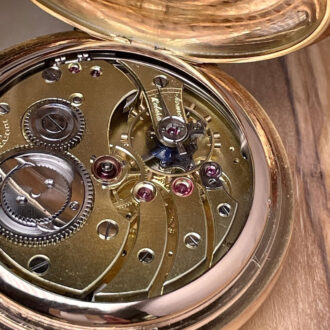 Swiss 14K rose gold lever grande sonnerie repeater Circa 1905