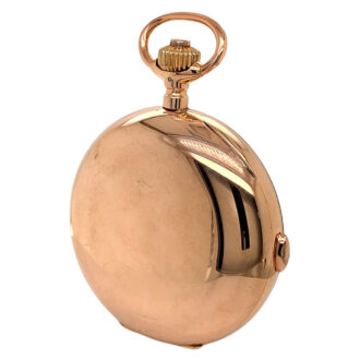 Swiss 14K rose gold lever grande sonnerie repeater Circa 1905