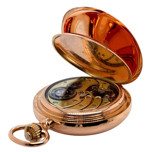 Swiss 14K rose gold lever grande sonnerie repeater Circa 1905 Swiss 14K rose gold lever grande sonnerie repeater Circa 1905