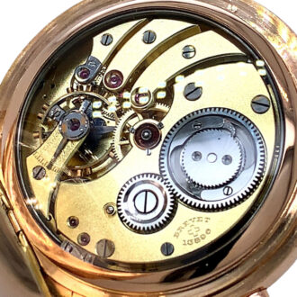 Swiss 14K rose gold lever grande sonnerie repeater Circa 1905