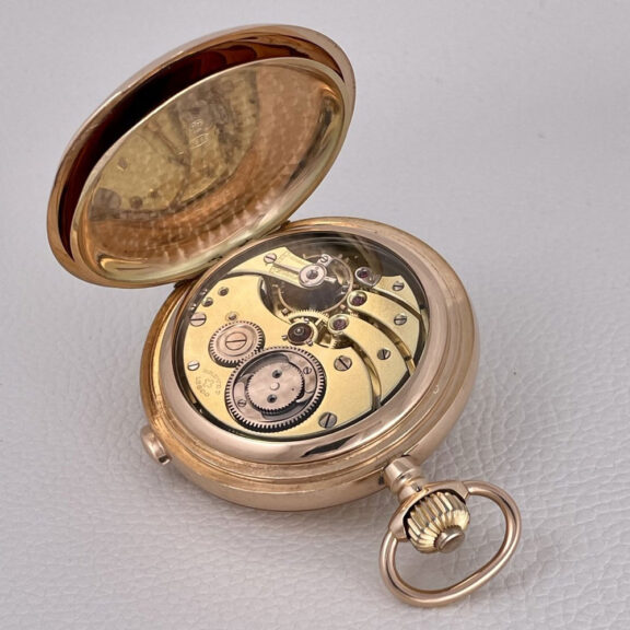 Swiss 14K rose gold lever grande sonnerie repeater Circa 1905 Swiss 14K rose gold lever grande sonnerie repeater Circa 1905