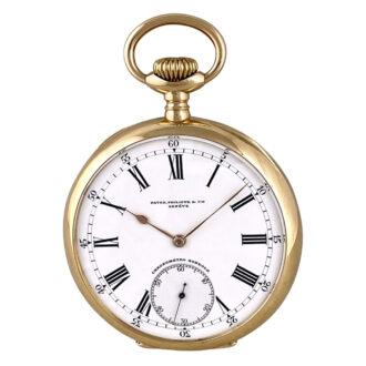 Swiss 18 carat gold open faced keyless lever watch Circa 1910 Swiss 18 carat gold open faced keyless lever watch Circa 1910