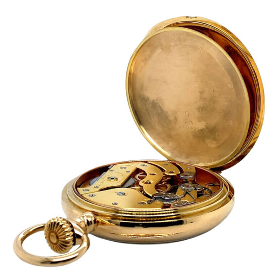 Swiss 18 carat gold open faced keyless lever watch Circa 1910 Swiss 18 carat gold open faced keyless lever watch Circa 1910