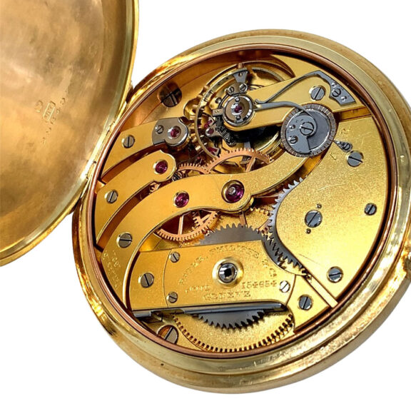 Swiss 18 carat gold open faced keyless lever watch Circa 1910 Swiss 18 carat gold open faced keyless lever watch Circa 1910