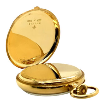 Swiss 18 carat gold open faced anker chronometer Circa 1916
