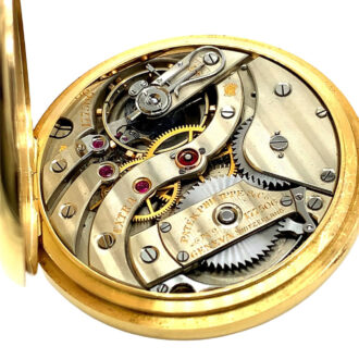 Swiss 18 carat gold open faced anker chronometer Circa 1916
