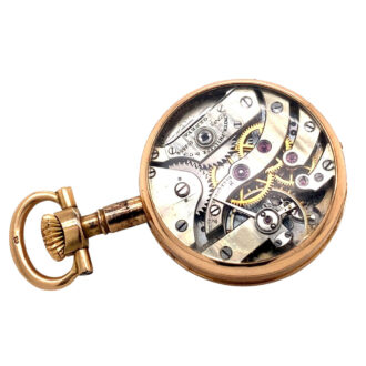 Swiss gold, enamel and diamond set watch with brooch Circa 1895 Swiss gold, enamel and diamond set watch with brooch Circa 1895