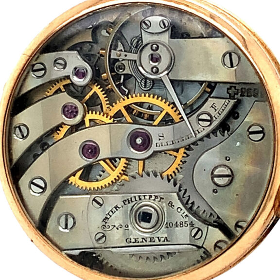 Swiss gold, enamel and diamond set watch with brooch Circa 1895 Swiss gold, enamel and diamond set watch with brooch Circa 1895