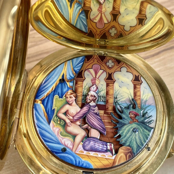 Swiss 18K gold repeating jumping center seconds watch Circa 1895 Swiss 18K gold repeating jumping center seconds watch Circa 1895