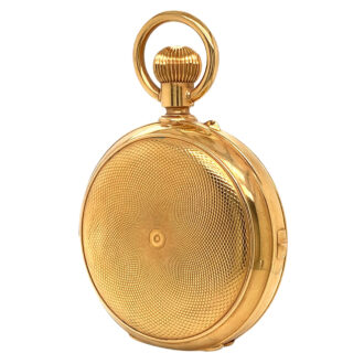 Swiss 18K gold repeating jumping center seconds watch Circa 1895