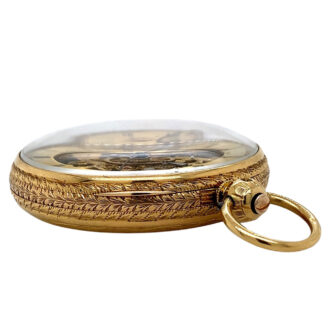 Rare English 18K gold skeletonized Masonic watch Circa 1862