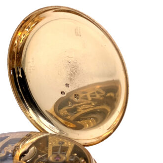 Rare English 18K gold skeletonized Masonic watch Circa 1862
