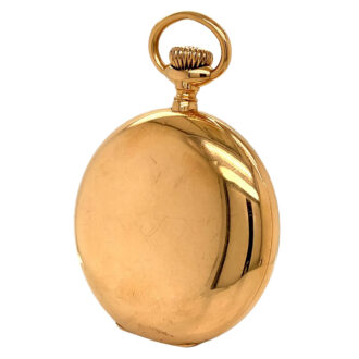 English 18 carat gold and enamel hunting cased watch Circa 1843