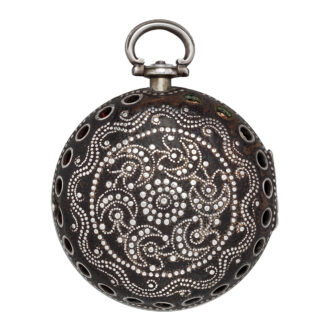 English silver and leather pair cased verge watch Circa 1602-97