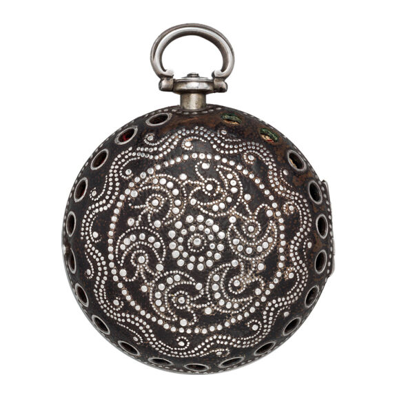 English silver and leather pair cased verge watch Circa 1602-97 English silver and leather pair cased verge watch Circa 1602-97