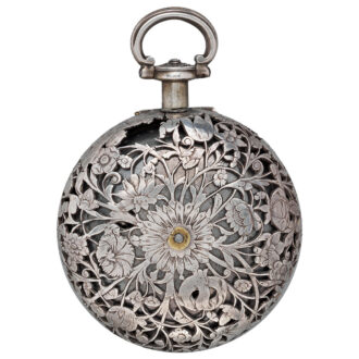 English silver and leather pair cased verge watch Circa 1602-97