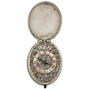English superb silver oval verge pendant watch Circa 1630