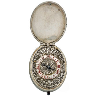 English superb silver oval verge pendant watch Circa 1630