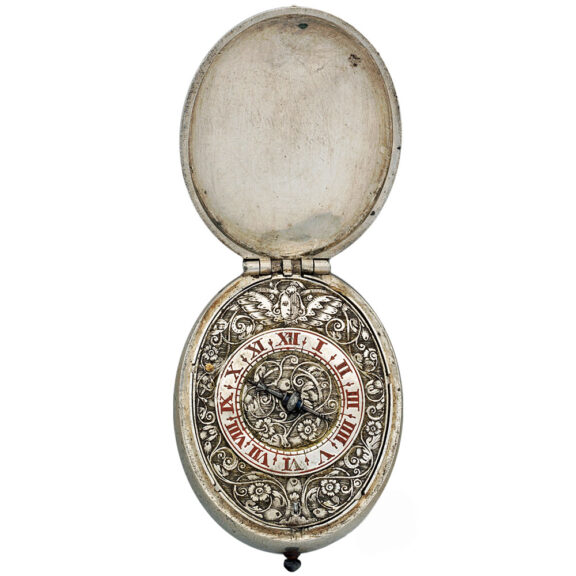 English superb silver oval verge pendant watch Circa 1630