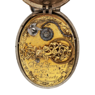 English superb silver oval verge pendant watch Circa 1630