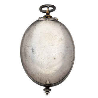 Rare English oval silver verge pendant watch Circa 1630