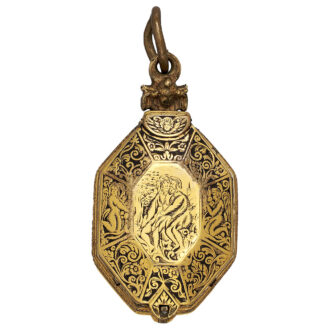 English octagonal Renaissance pendant watch Circa 1620-1625