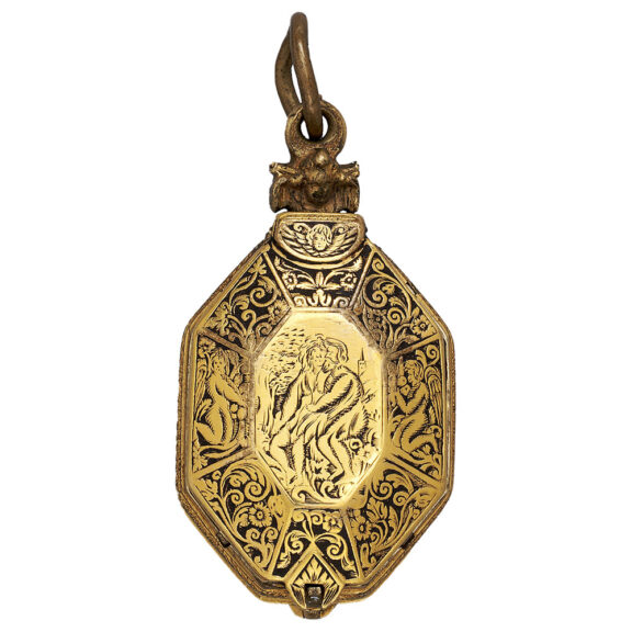 English octagonal Renaissance pendant watch Circa 1620-1625 English octagonal Renaissance pendant watch Circa 1620-1625